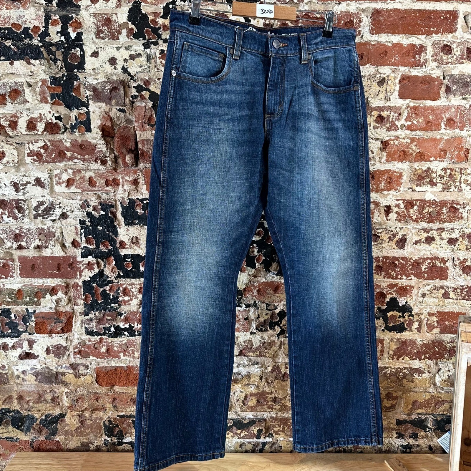 Wrangler Retro Relaxed Boot Blue Jeans Western Bootcut Mens 32×30
