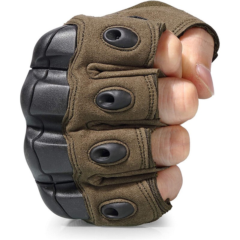 Fingerless Tactical Half-Finger Gloves for Motorcycle Driving Cycling Outdoor