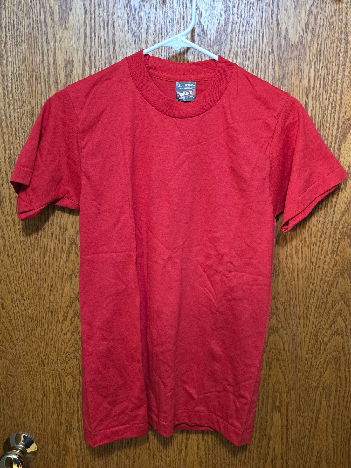 Vintage Fruit of the Loom T-Shirt Blank NOS USA Made 80s 90s Single Stitch