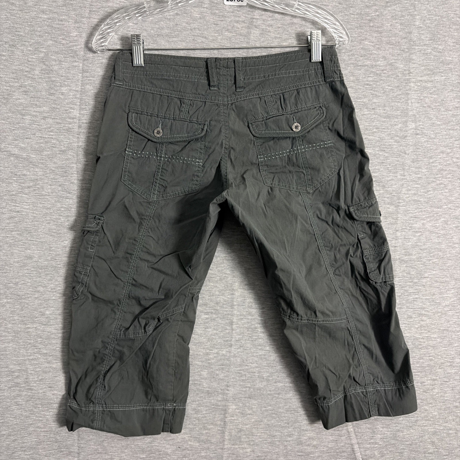 Kuhl Women’s Size 4 Gray Cotton Blend Kontra Roll Up Capri Cargo Pants