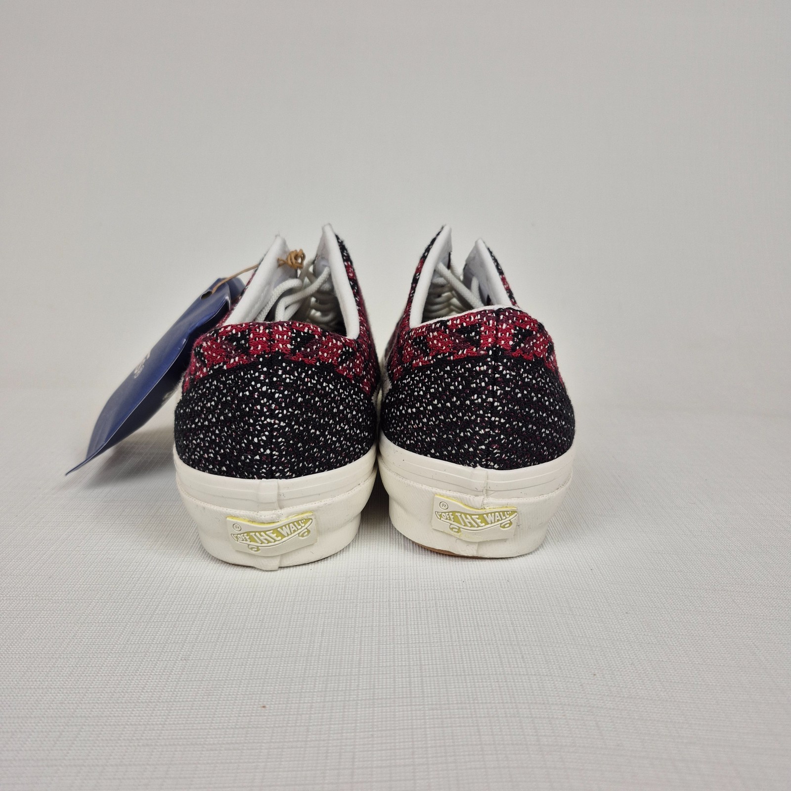 VANS LX Old Skool 36EK Geo Check Bordeaux Red MEN’S Size 9 – WMN’S 10.5 Premium