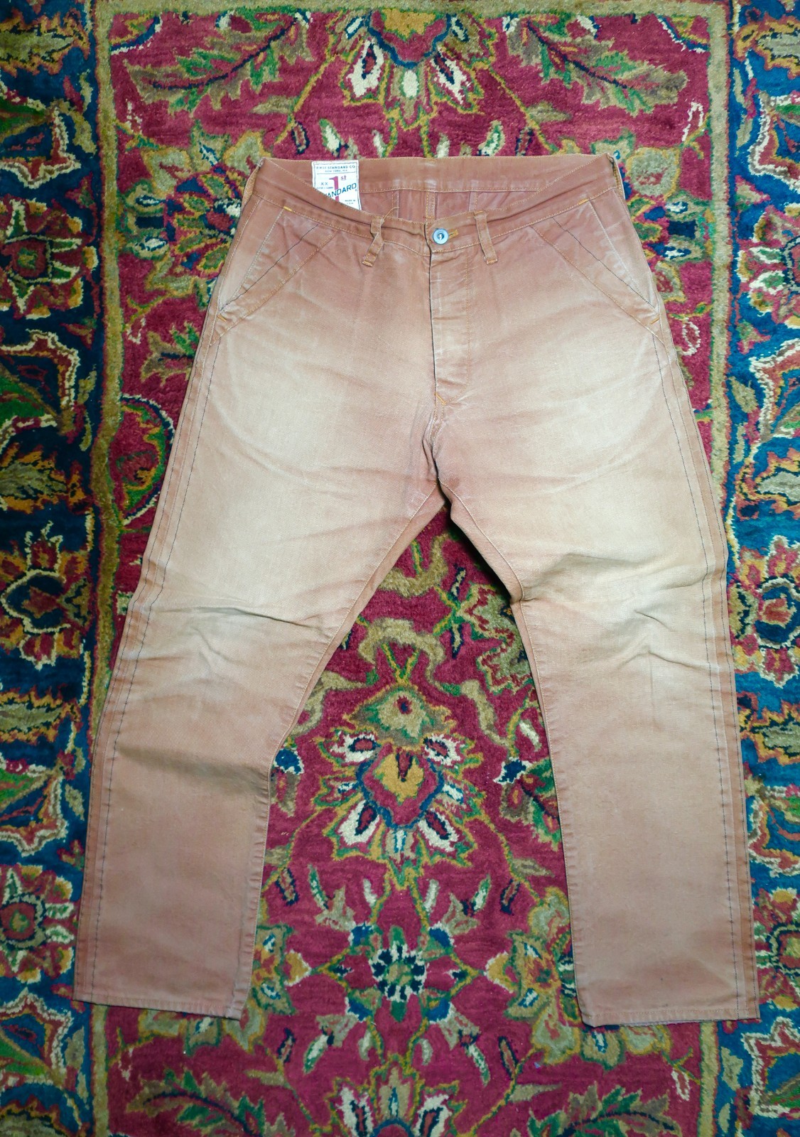 FIRST 1st STANDARD CO. Men’s Jeans Size 30×30 XX. Duck & Denim. NYC. Cond: Good