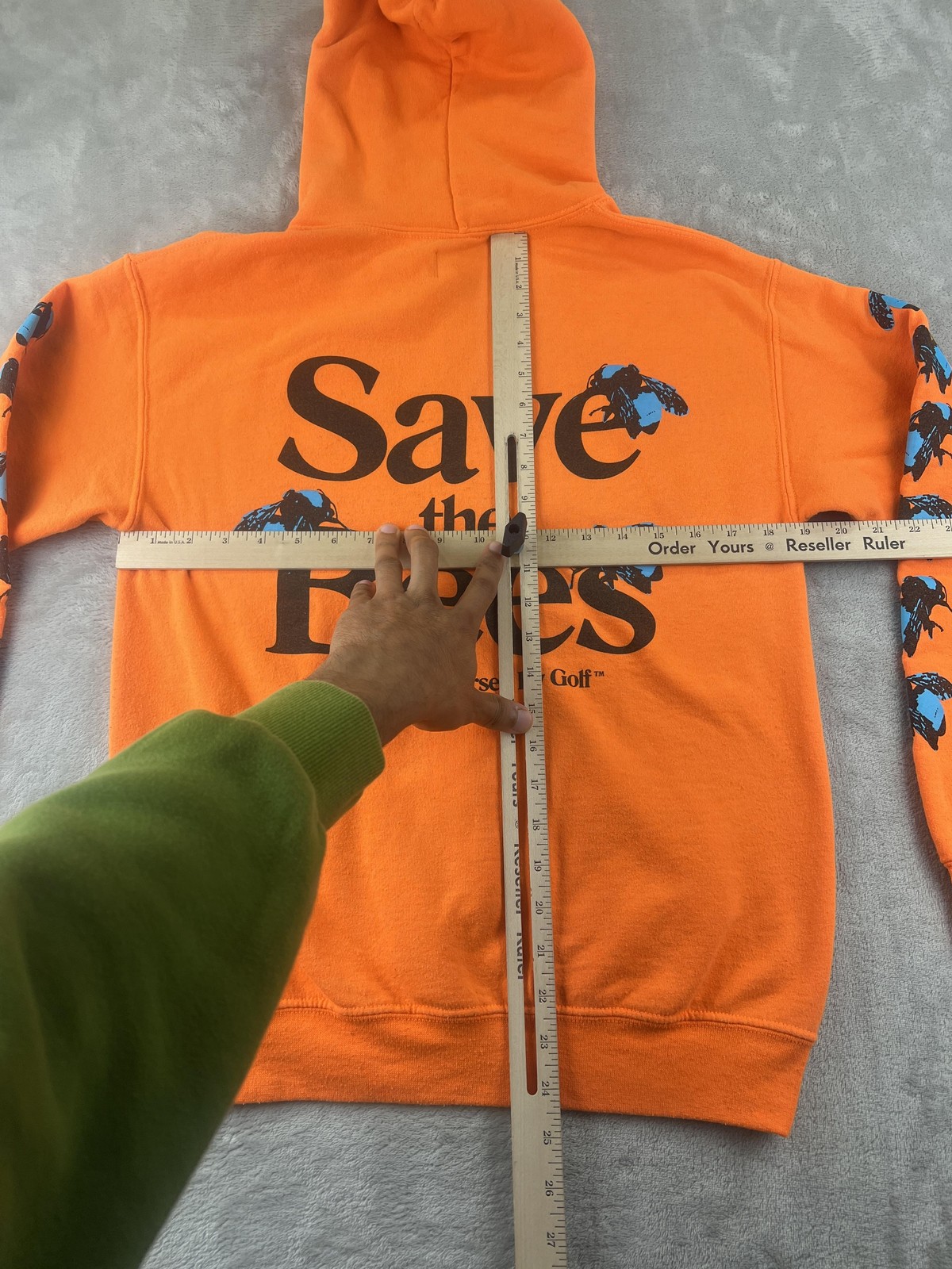 Golf Wang Save The Bees Hoodie Mens Small Orange Flower Boy OFWGKTA Sweatshirt