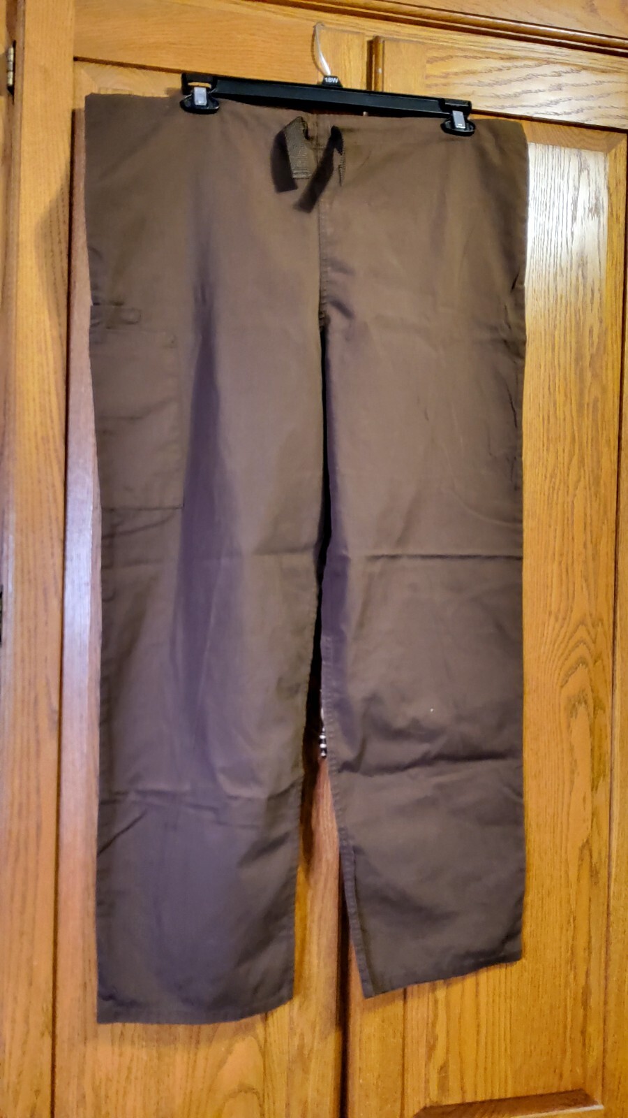 Cherokee Scrub Pants Medium 3 Pockets, 29.5 In. Inseam, Brown, (B11)