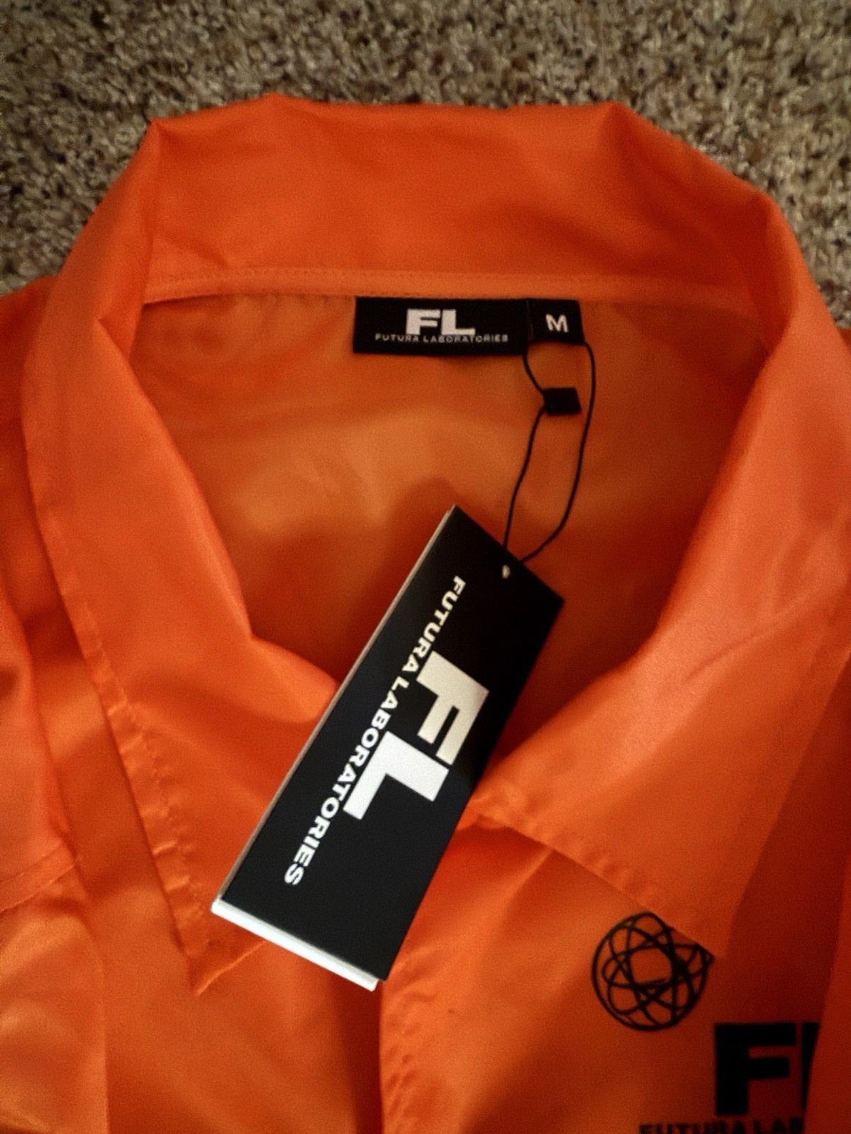 FUTURA 2000 LABORATORIES COACHES JACKET MEDIUM (ORANGE)