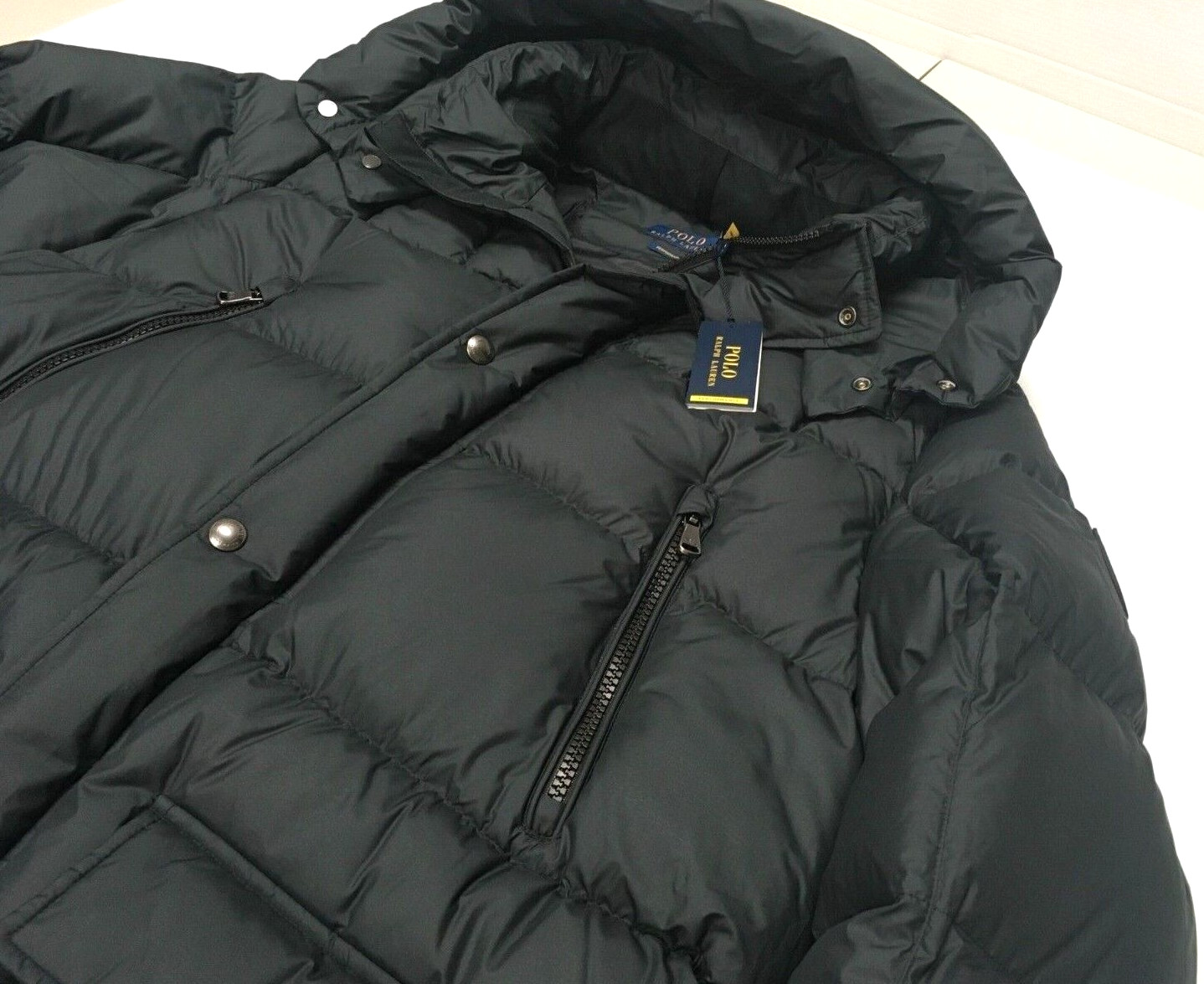 Polo Ralph Lauren B&T 650 Down Hooded Jacket Coat Parka Water Repellent Ski Snow