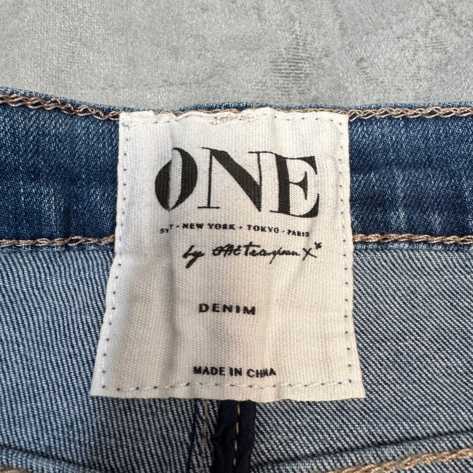 One Teaspoon Womens Denim Shorts 26 Blue Button Fly Frayed Lovers Boho Stretch