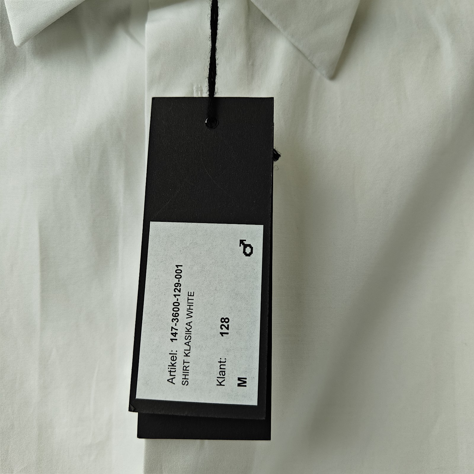 NWT Ann Demeulemeester White Cotton Dress Shirt Size M, Men’s