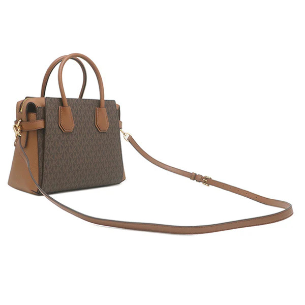 Michael Kors MERCER Top Zip Belted Satchel Small 2WAY Bag 35F2GM9S1B #HDB627