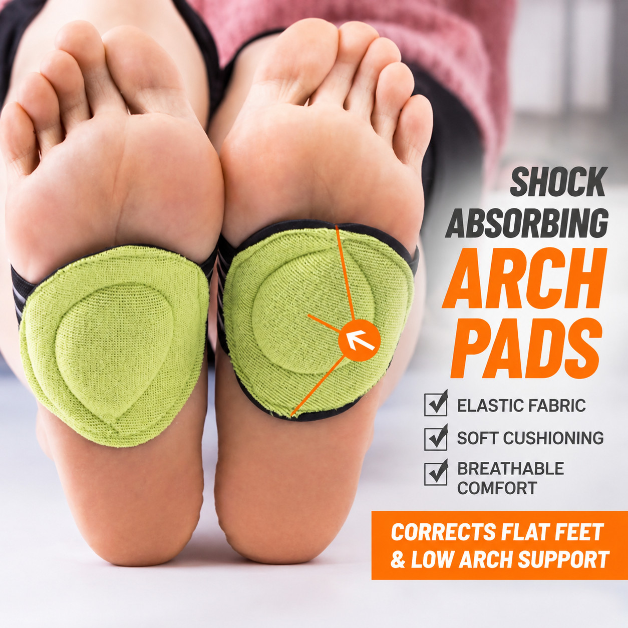 Orthotic Arch Support Insoles for Flat Feet Pain Relief Shoe Inserts Pad Heel US