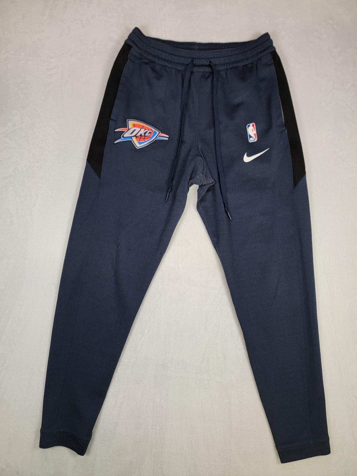 Nike Men’s NBA OKC Thunder Dri-FIT Track Pants Size Medium Navy Blue Joggers