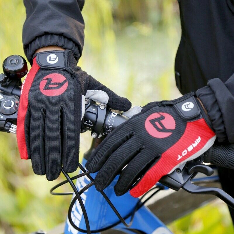 Bicycle Cycling Gloves Full Finger Anti Slip Gel Pad Motorcycle MTB Bike Gloves