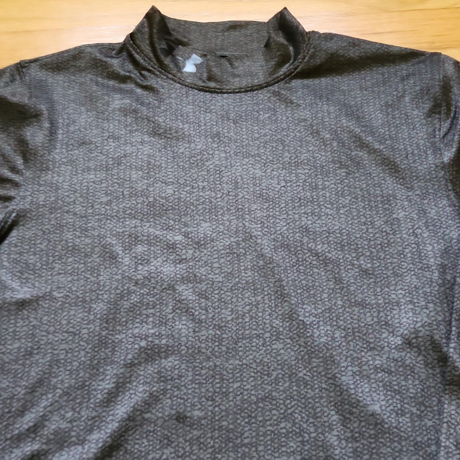 Under Armour ColdGear Men’s S Long Sleeve Mock Neck Compression Shirt Gray/Black