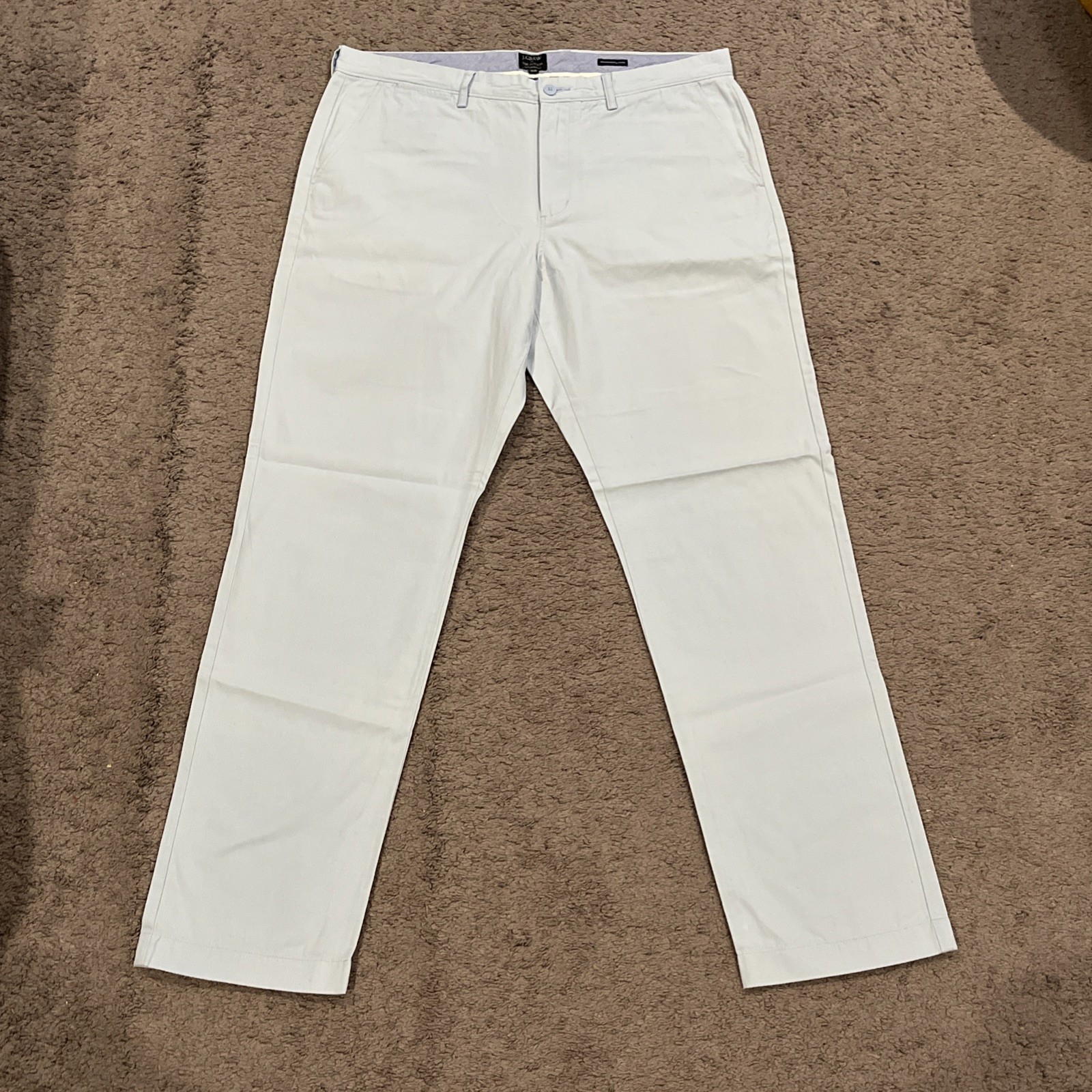 J. Crew The Sutton Summerweight Chino Pants Men’s 36×32 Light Blue Flat Front