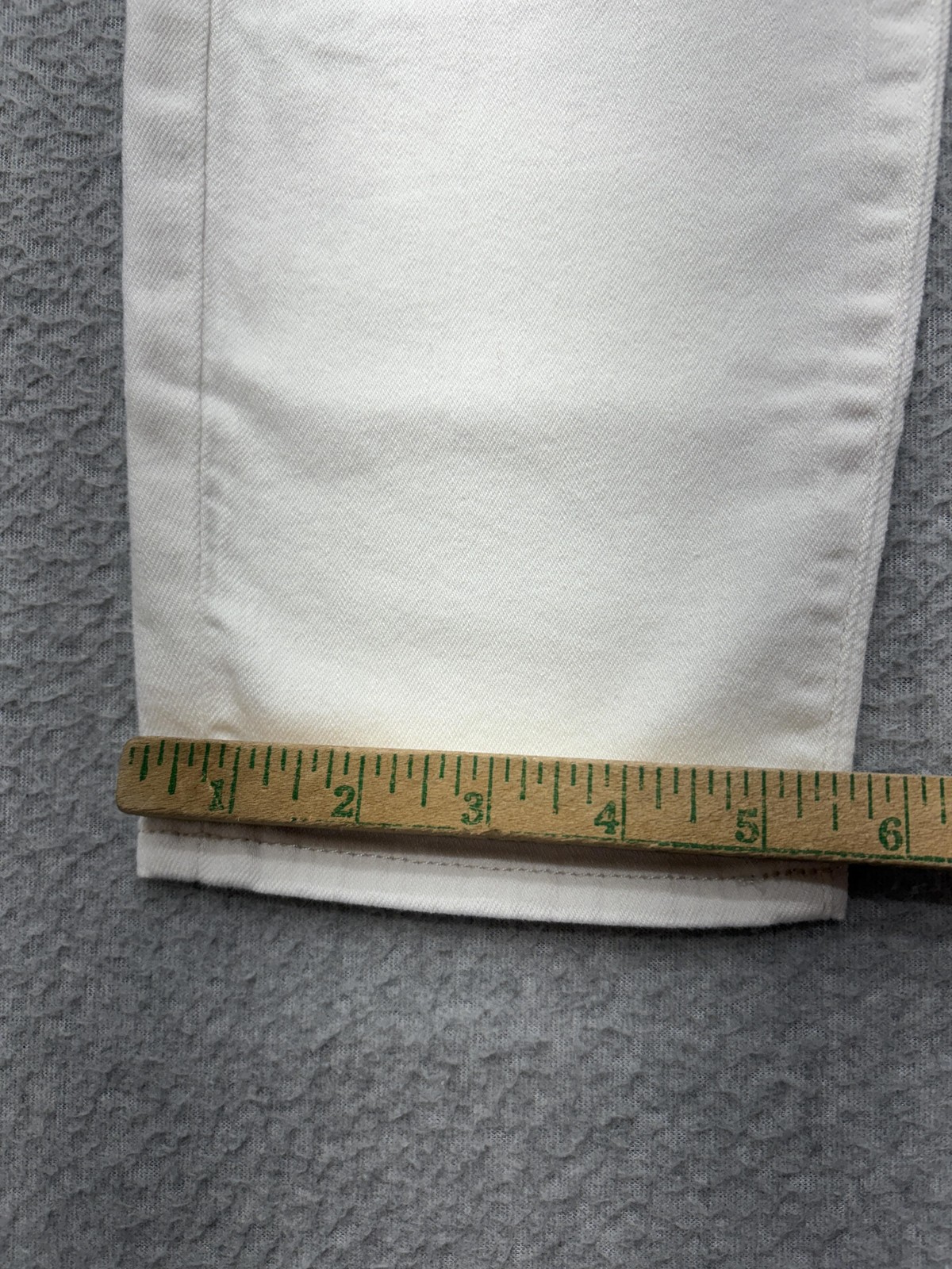7 For All Mankind Womens Jeans 29×26 White High Waist Ankle Skinny Distressed