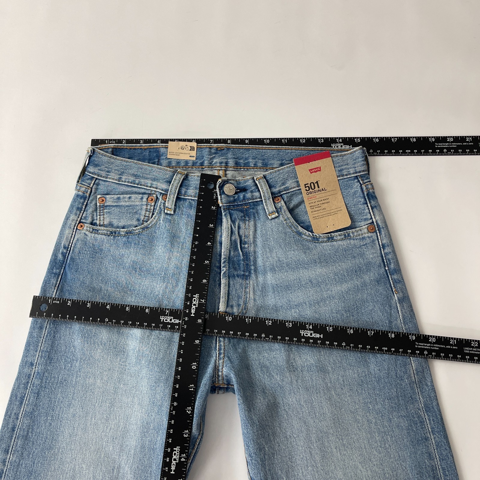 Levis 501 Jeans Mens 30×32 Blue Original Straight Button Fly Denim Grunge Cowboy