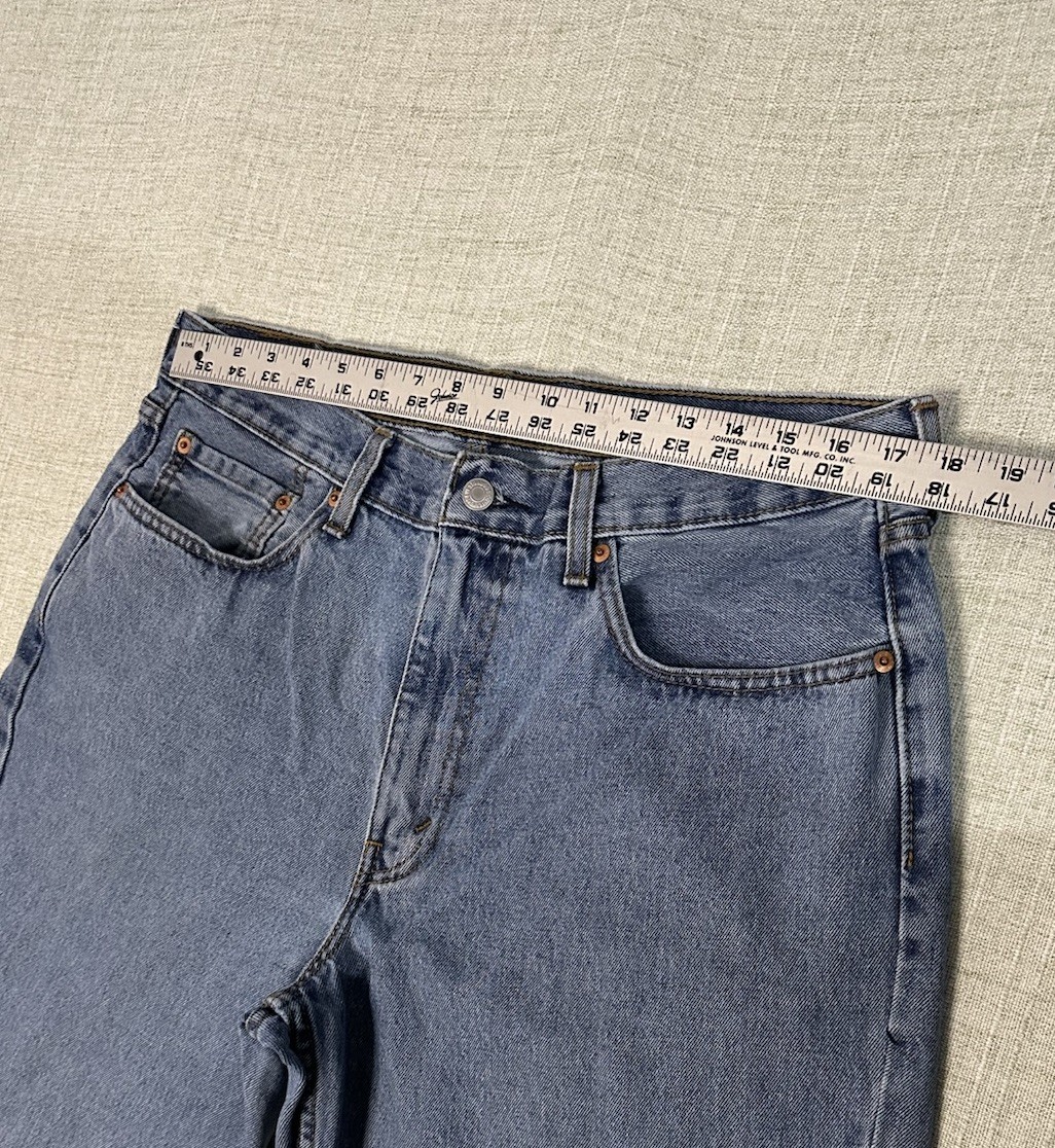Levi’s 550 Relaxed Fit Medium Blue 100% Cotton Denim Jeans Men’s 36X30