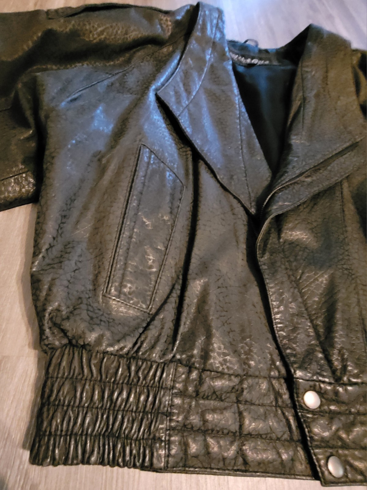 Vintage Wilsons Men’s Black Leather Bomber Jacket XL 80s/90s