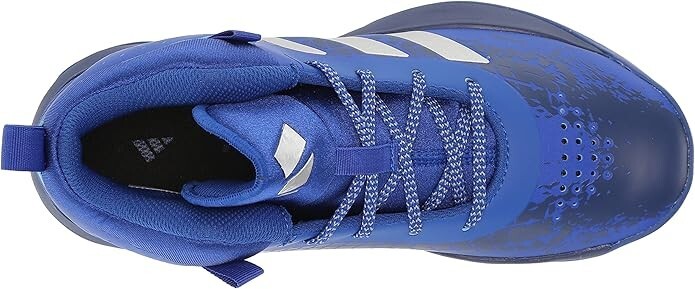 Adidas Size 11.5K Cross Em Up 5 Blue Wide Width Basketball Shoes NWT and Box