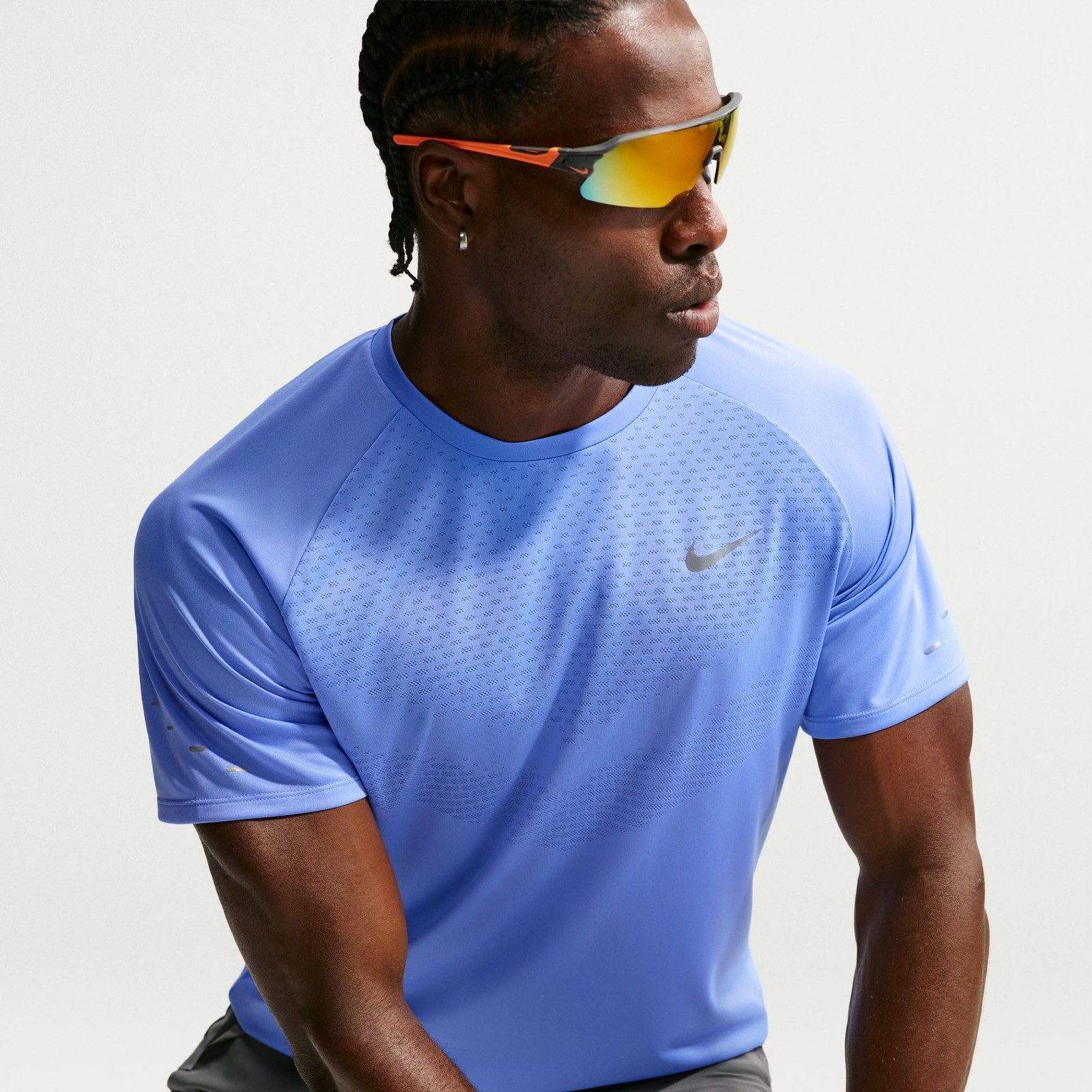 Nike Men’s Stride Dri-fit Adv Short Sleeve Running Top – Royal Pulse – XXL