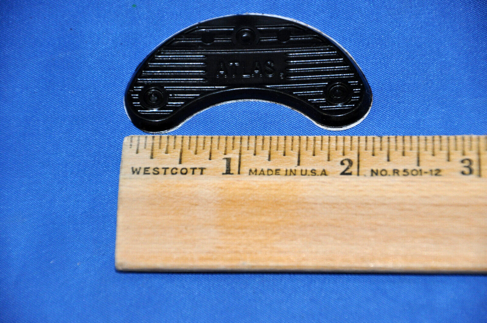10 pair Size 5 ATLAS HEEL PLATES 3M Self Adhesive With Nails,Black MADE IN USA!