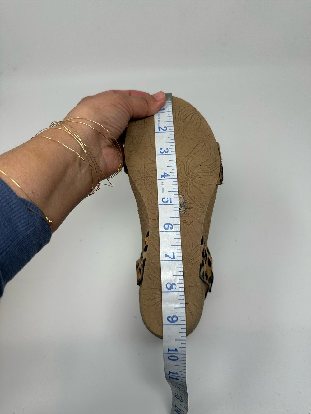 Aetrex Sydney Quarter Strap Espadrille Wedge Women’s 8.5
