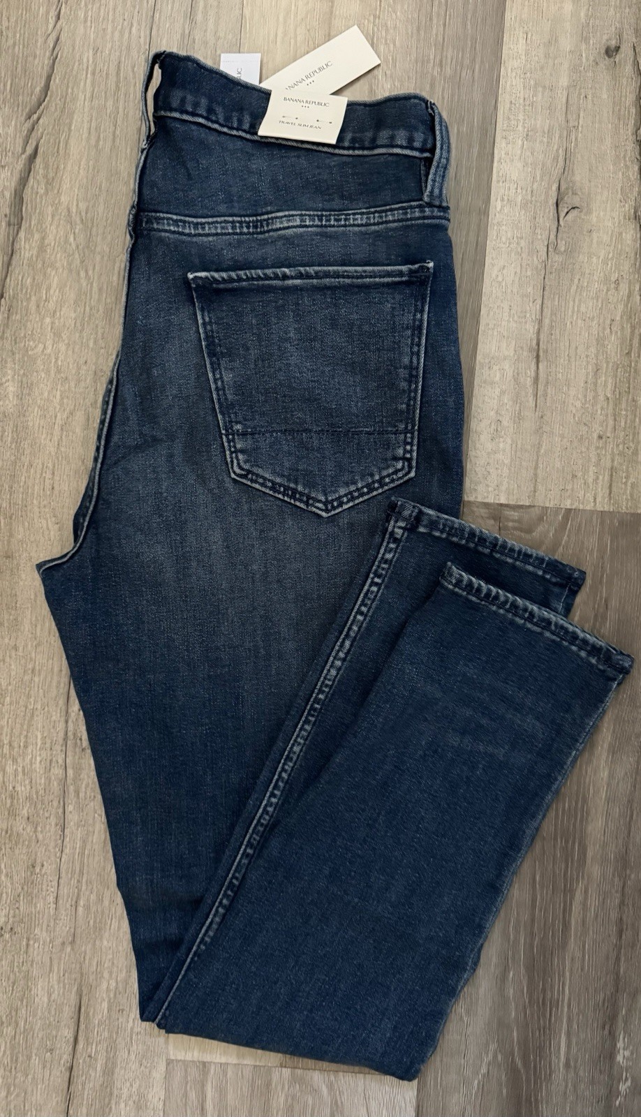 Banana Republic Premium Slim Fit Jeans Men Size 34 X 36 Travel Blue Wash Stretch