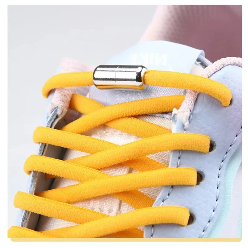 Elastic Laces Sneakers Colorful No Tie Shoelaces for Sports Running Walking Roun