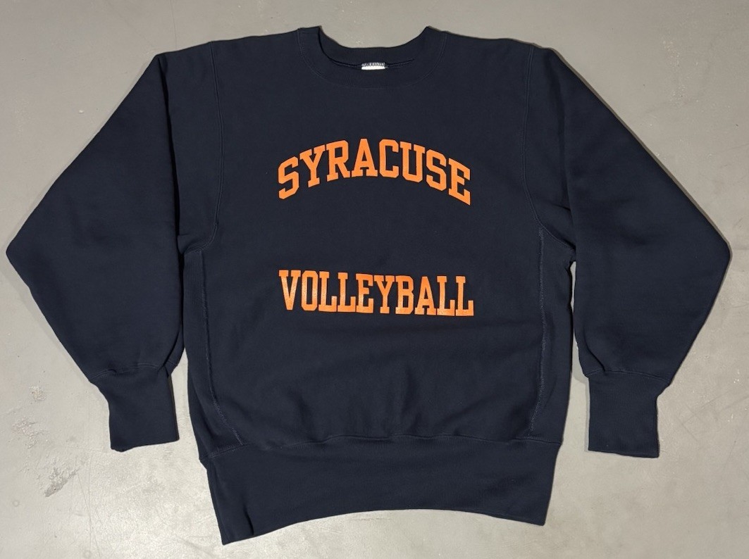 Vintage 90s Champion Reverse Weave Syracuse Volleyball Crewneck Sweatshirt Sz M