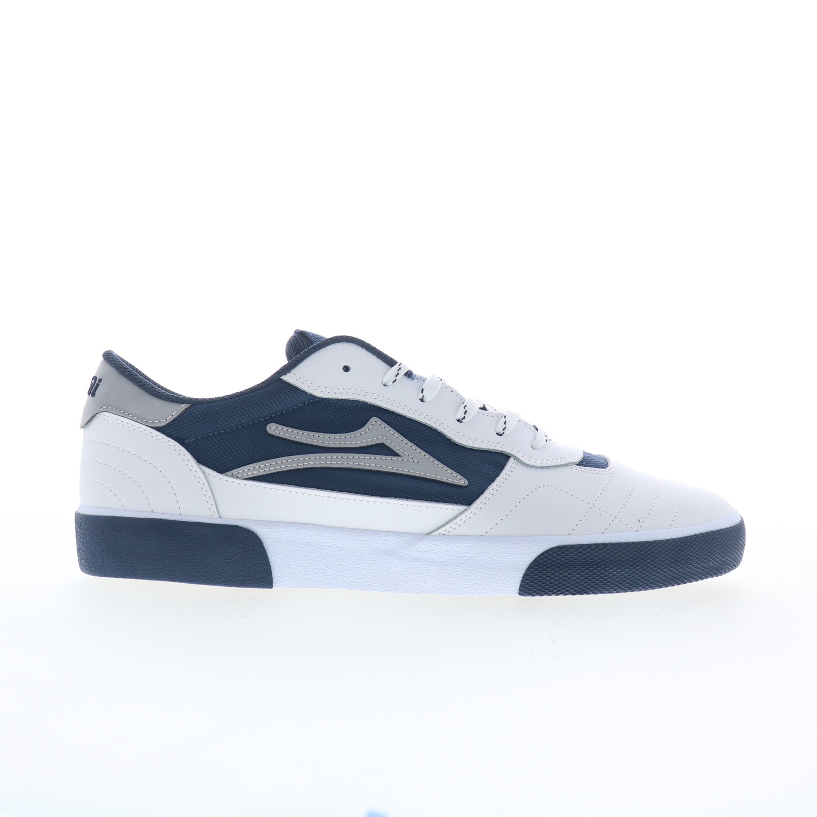 Lakai Cambridge Mens White Leather Lace Up Skate Inspired Sneakers Shoes