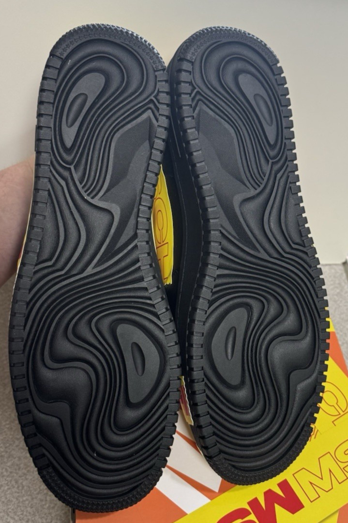 Size 13 – MSCHF X TAP3 Shoes Black Yellow MSCHF-007 NEW