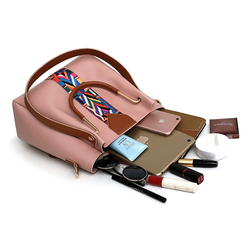 4Pcs/Set Women Lady Leather Handbags Messenger Shoulder Bags Tote Satchel Purse