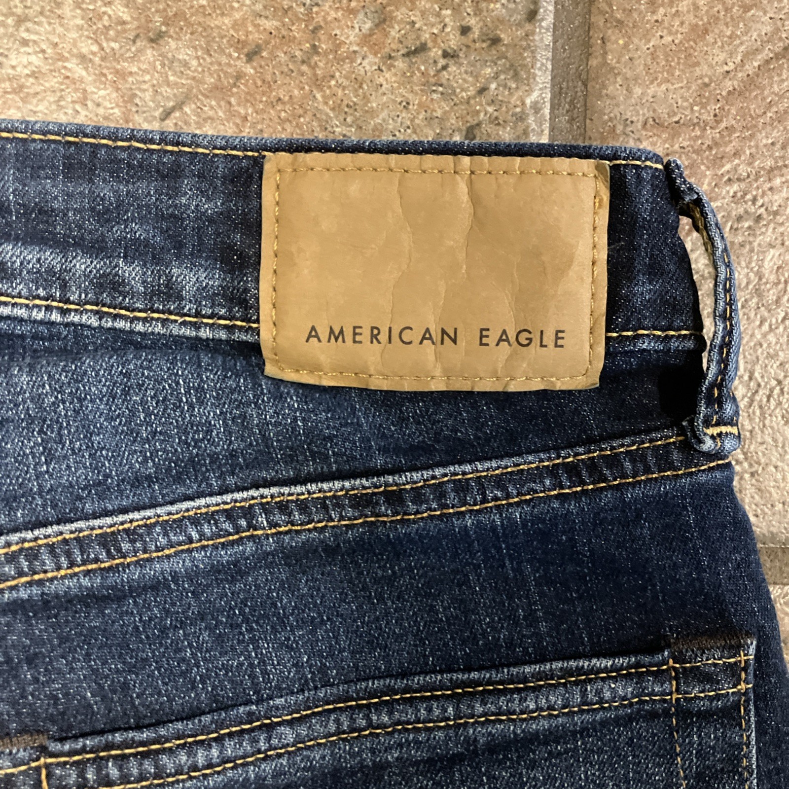 New 29×32 American eagle mens original Straight Airflex+ Dark wash blue 6519