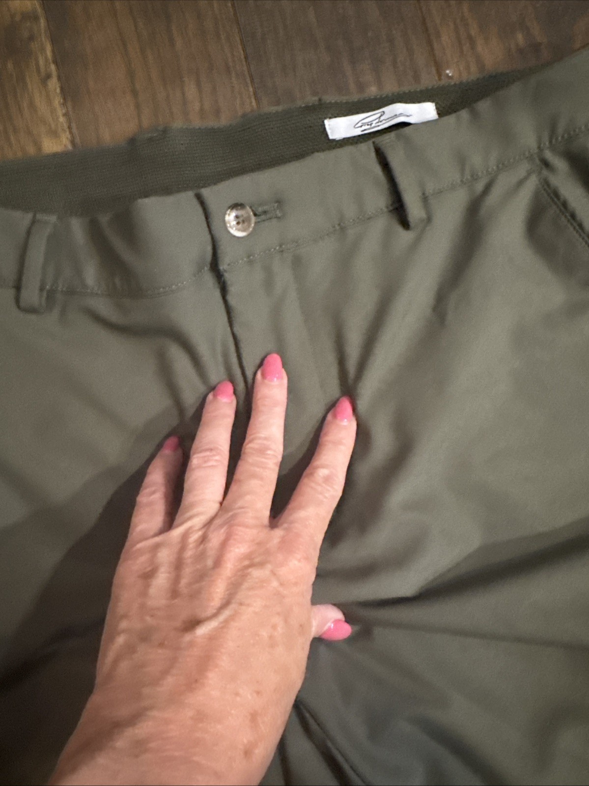 Greg Norman Men’s Golf Performance Comfort Stretch Pants Olive Green 34/32