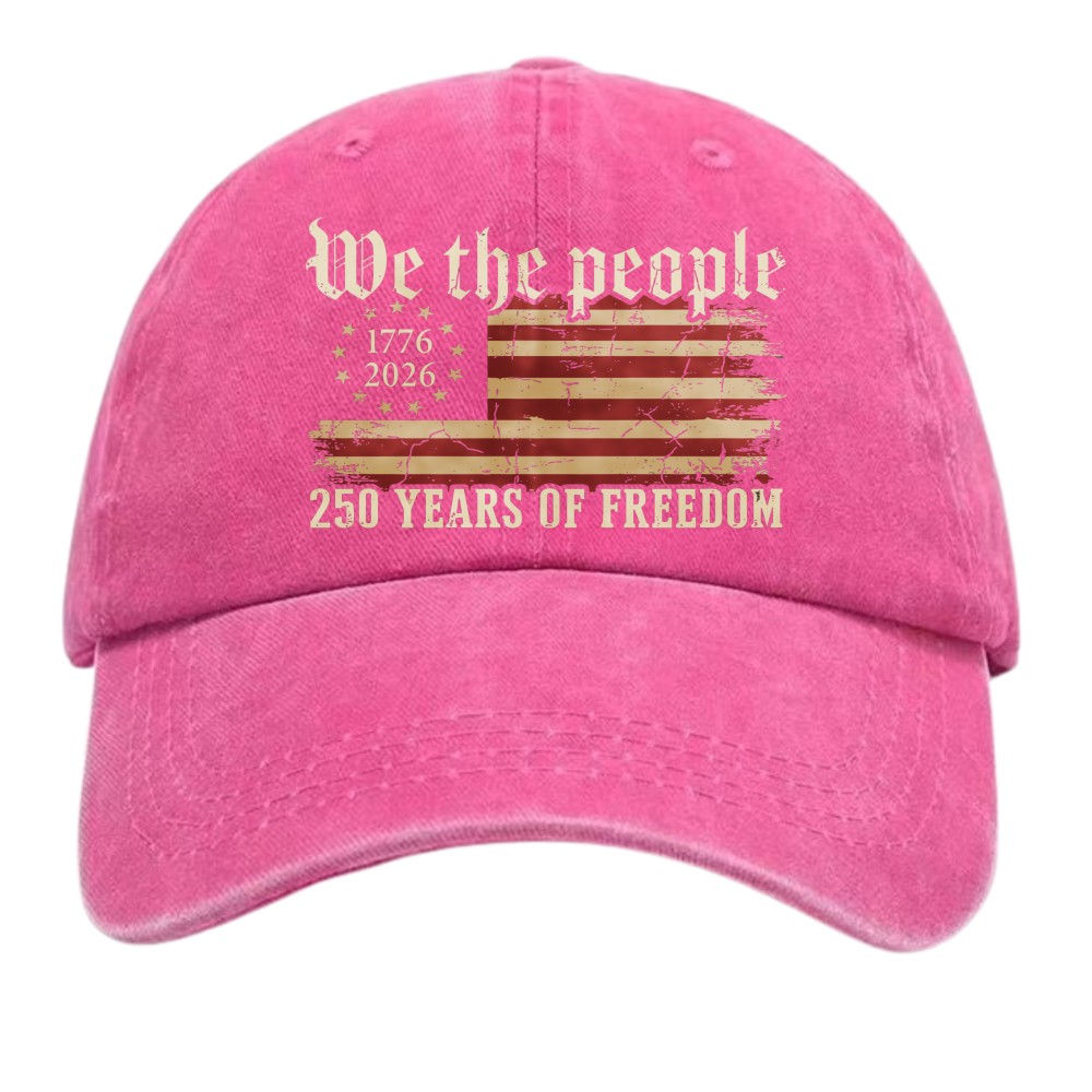 Unisex We The People 1776-2026 250th Anniversary Dad Hat USA Flag Patriotic Cap