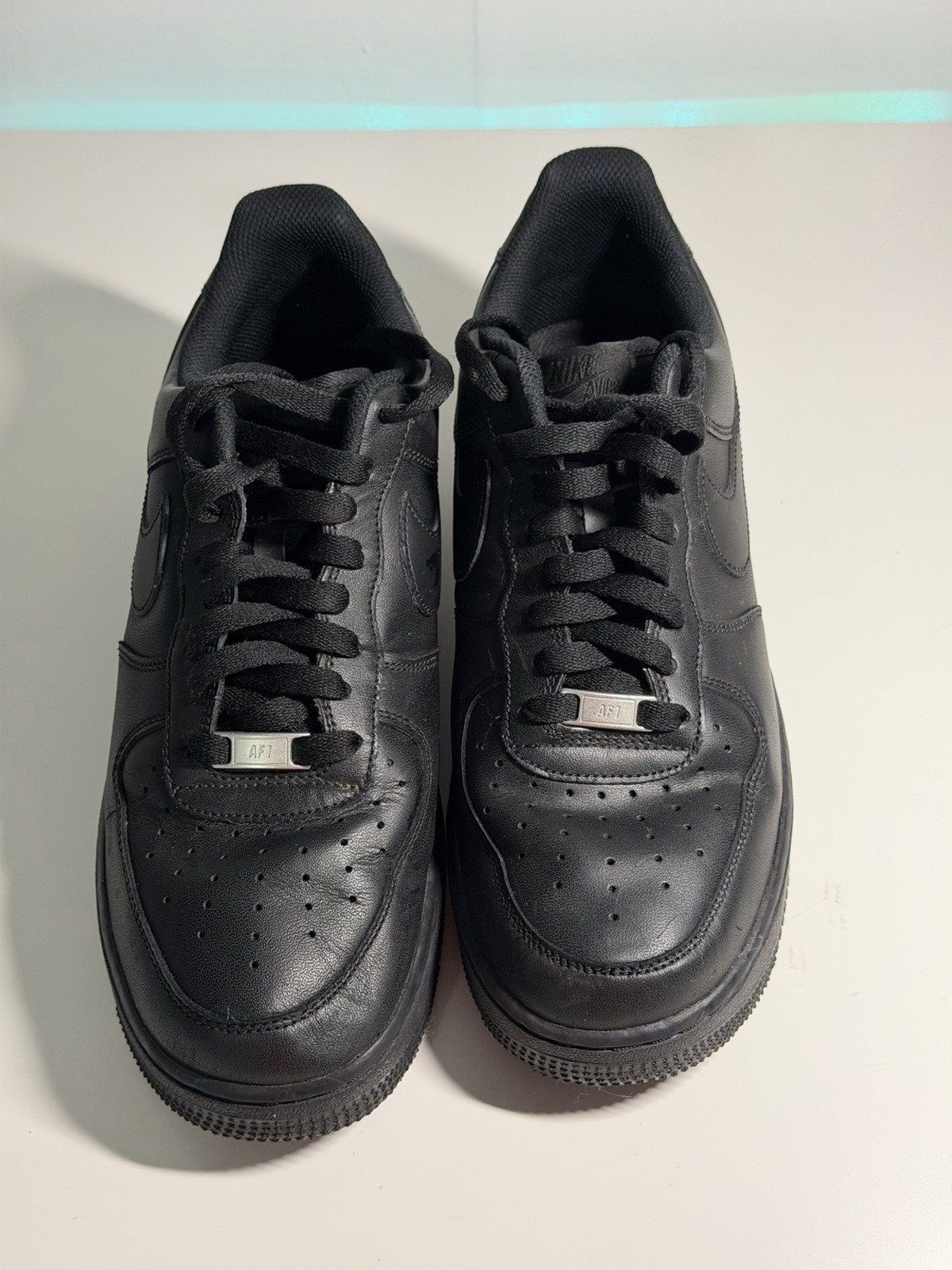 Nike Air Force 1 ’07 Low Triple Black Leather Men’s Sneakers CW2288-001