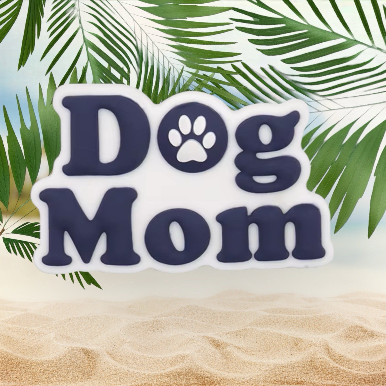 Dog Mom Bogg Bag Beach tote bag charm Rivet New Large 3.5 inches