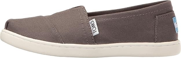 TOMS Kids Alpargata – Ash Canvas (Little Kid/Big Kid) Size 13 Y / 19 cm