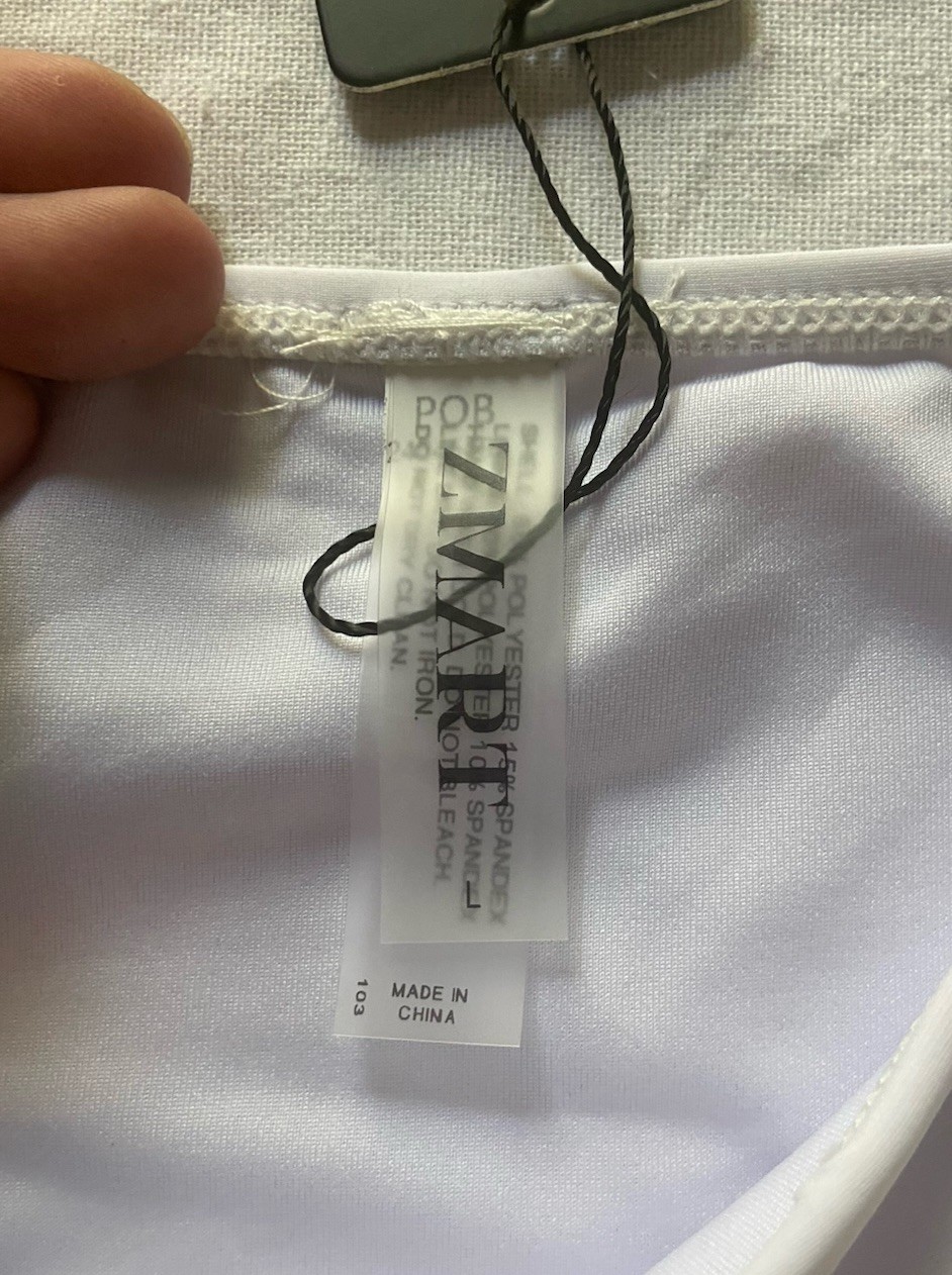 Zmart String Tie Bikini Bottoms White – Size L