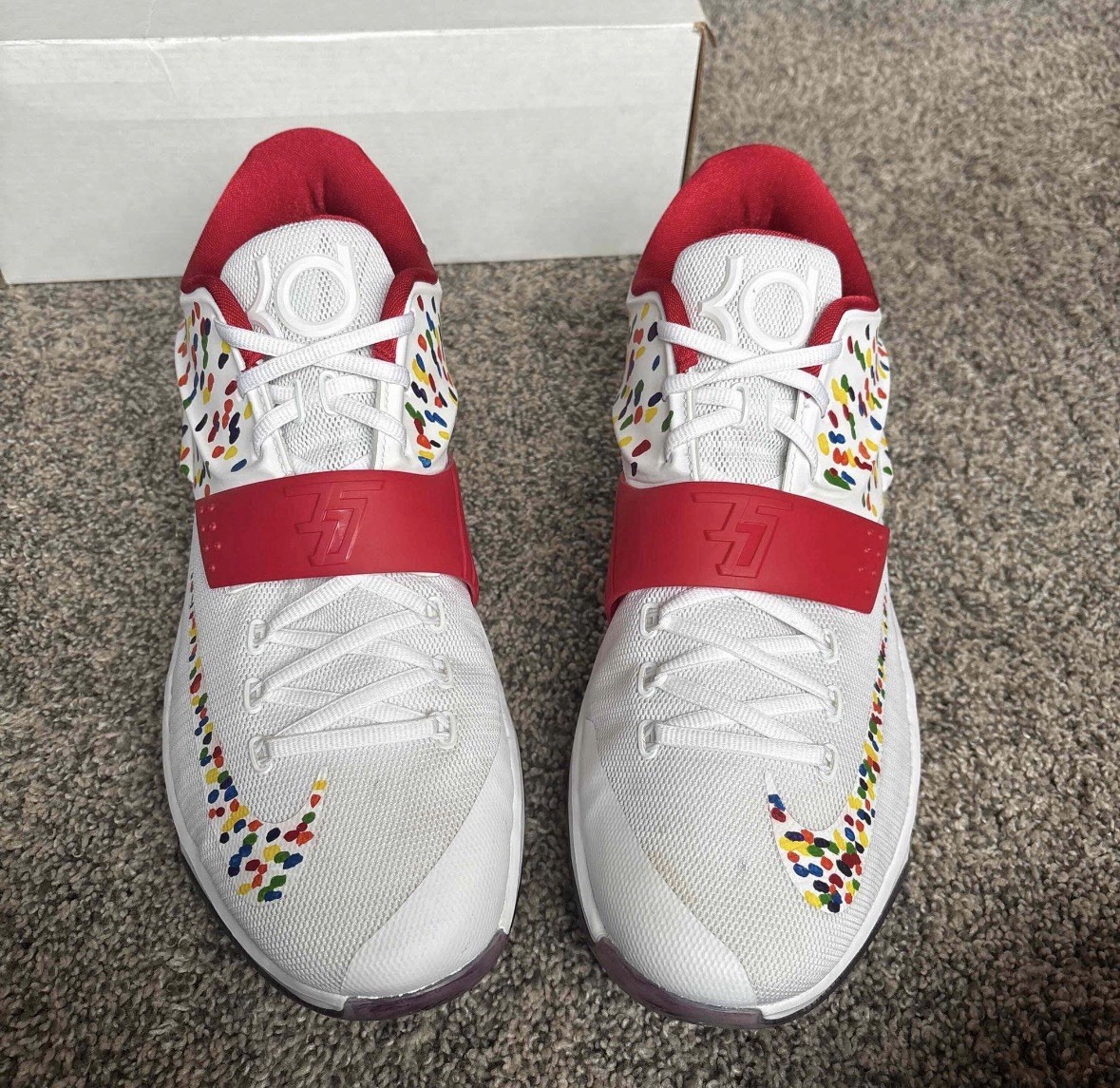 NIKE KD 7 NIKE ID CONFETTI CUSTOM SIZE 13.5 MENS