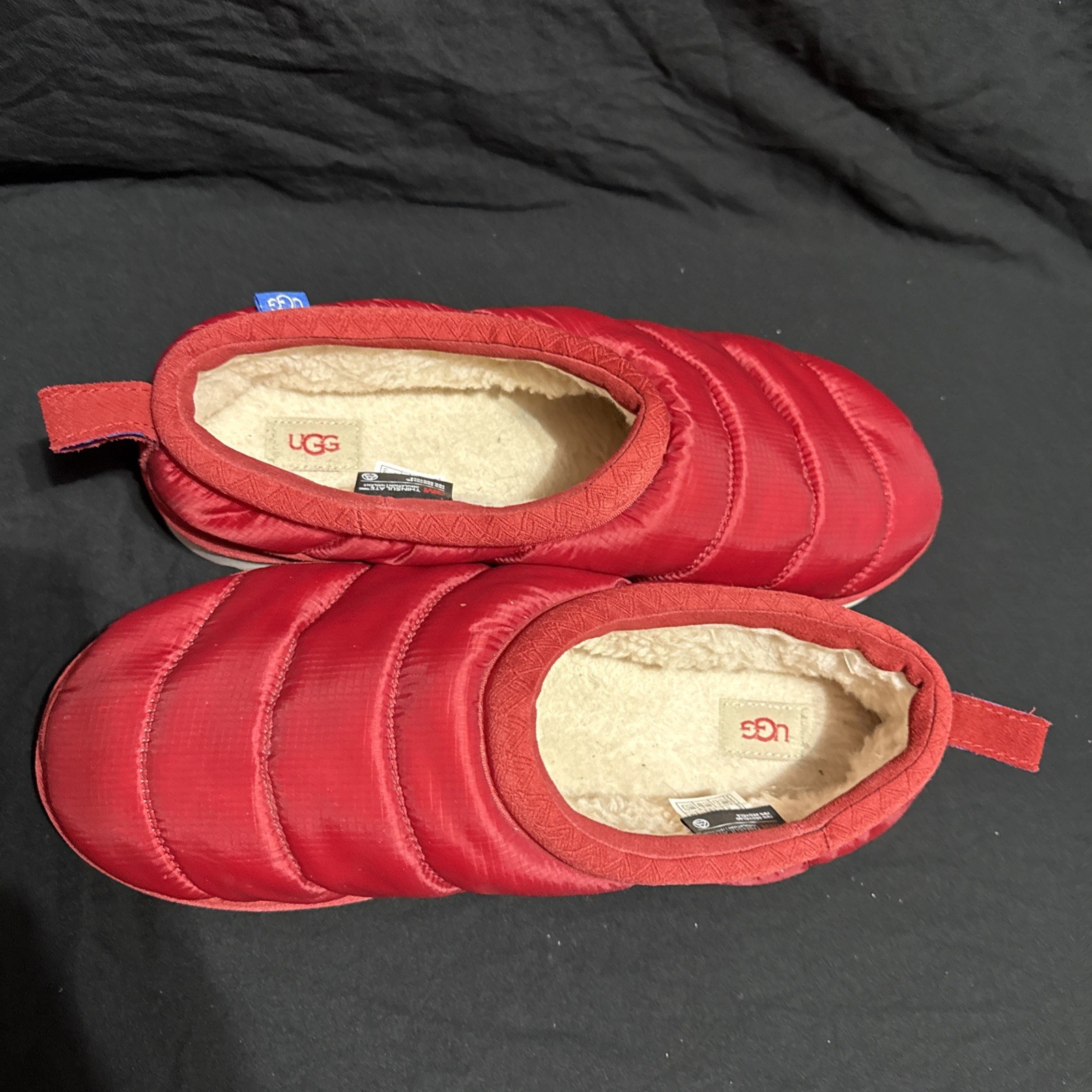 UGG Men’s Tasman LTA Puffer Slippers 1127735 Red Sz 11