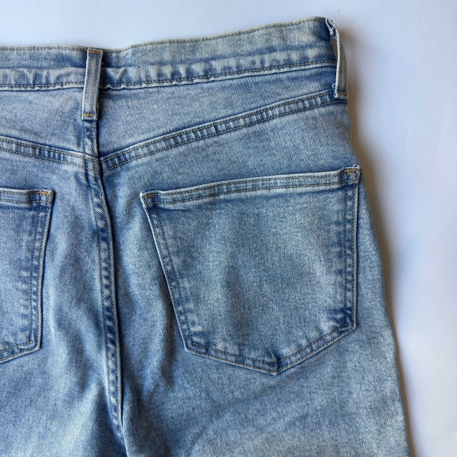 GAP Vintage Slim High Rise Split Hem Jeans-Light Burnette Wash-Size 28-6 Regular