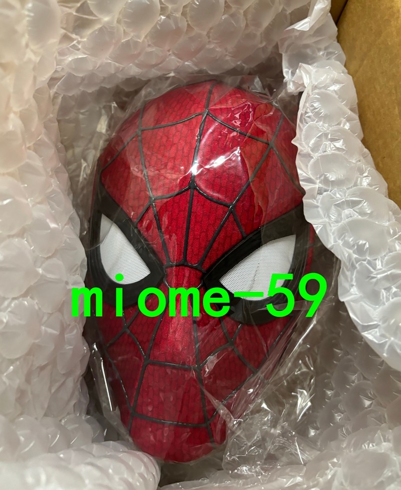 Spider-Man 4 Brand New Day Mask w/ Straps Headgear Faceshell Eyes Cosplay Props