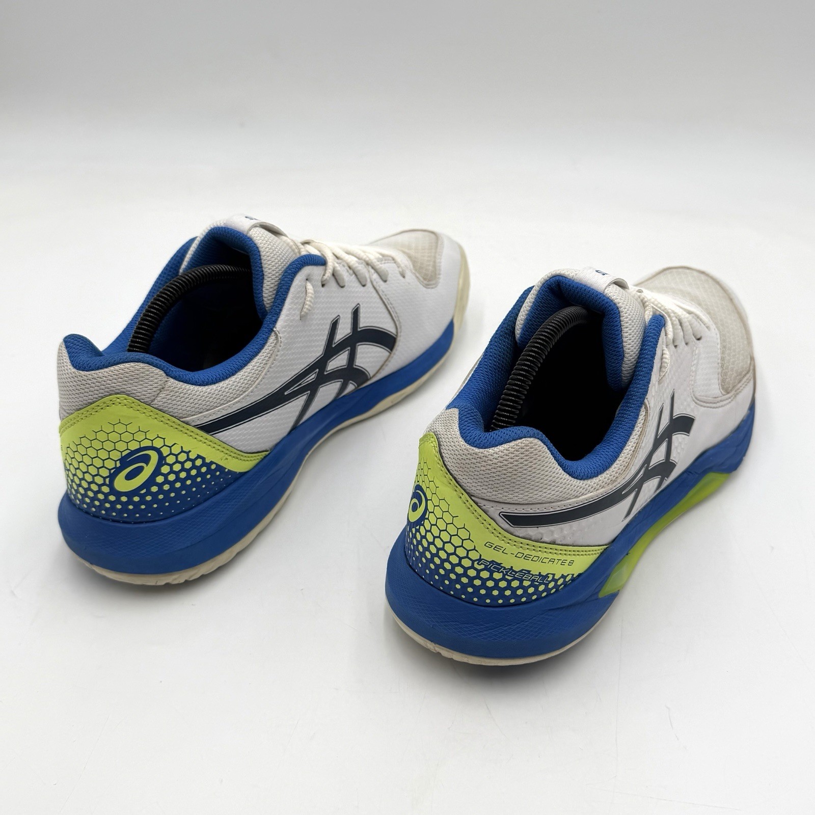 Asics Gel Dedicate 8 Mens Size 11 Pickleball Shoes Sneakers 1041A409 White Blue