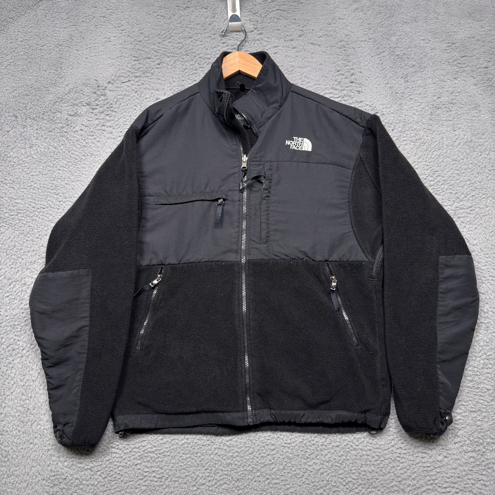 North Face Denali Fleece Jacket Mens Medium Black Full Zip Outdoor Gorpcore
