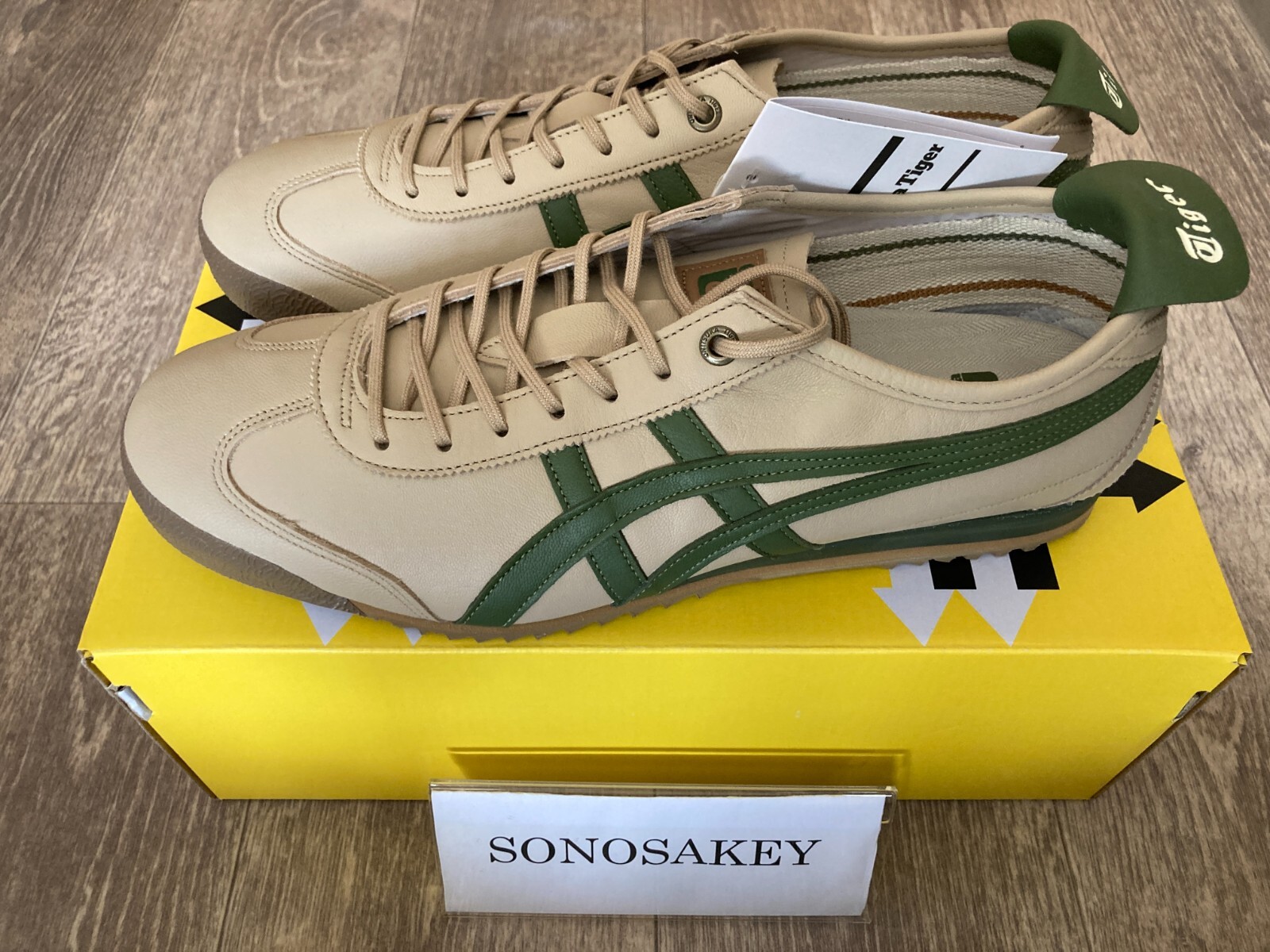 Onitsuka Tiger MEXICO 66 SD 1183A872 254 BEIGE/GREEN New in Box