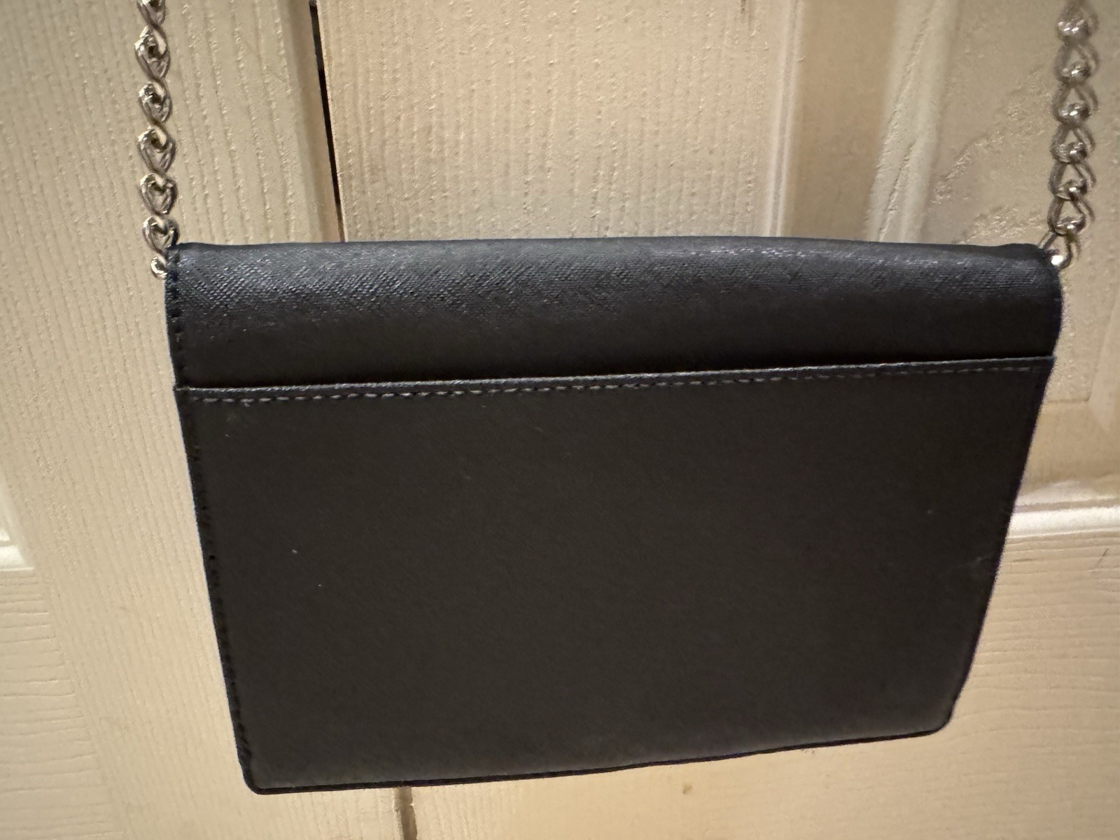MICHAEL KORS MK Black Crossbody Evening Handbag Wallet Organizer Card Slots