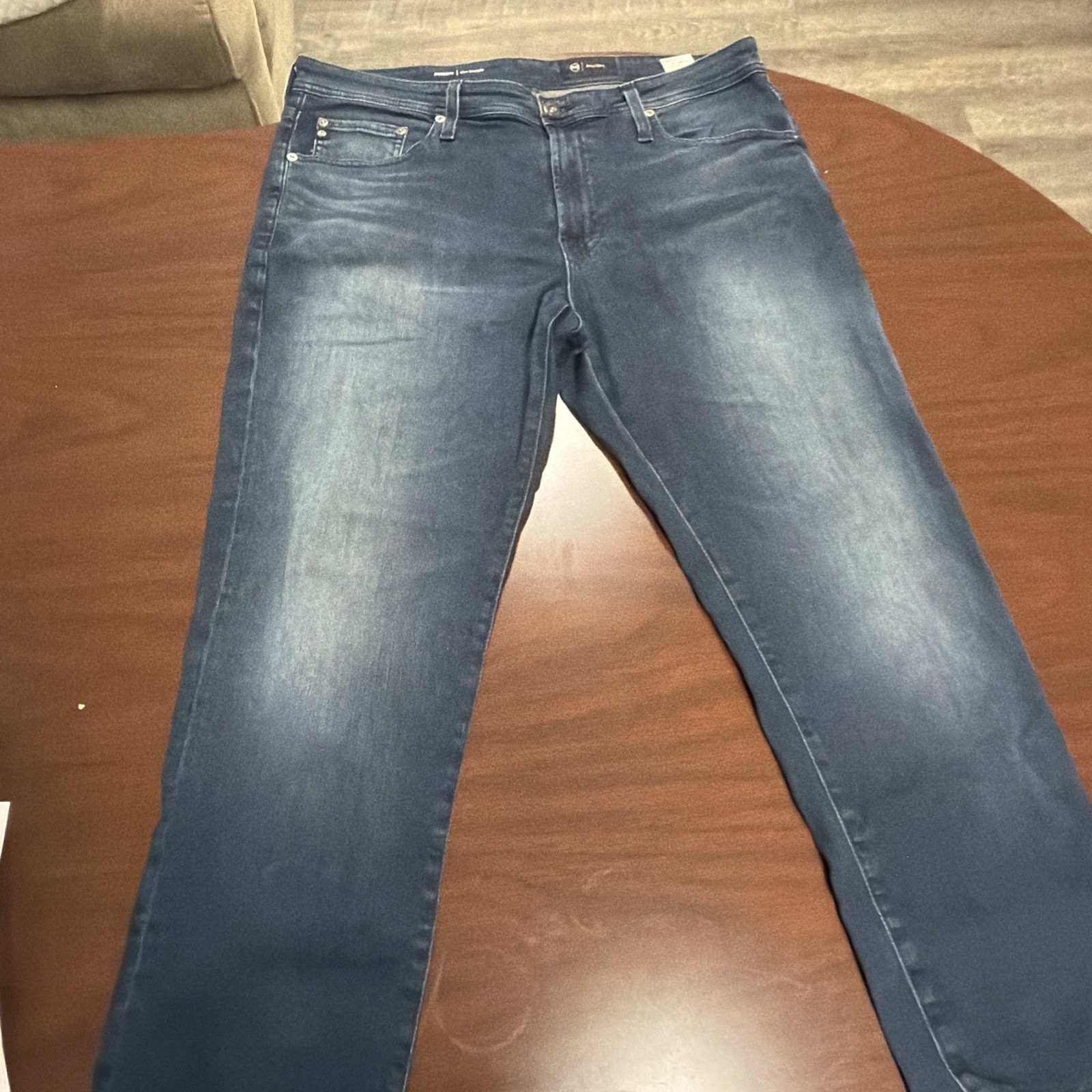 Adriano Goldschmied AG Everett Slim Straight Men’s Dark Blue Jeans 35×34