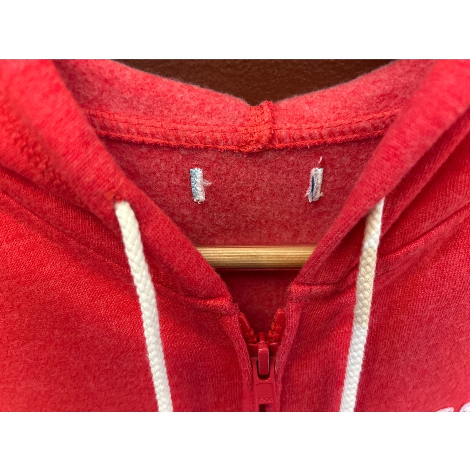 Vintage Y2K Old Navy Zip Up Hoodie Collegiate Varsity Athleisure Red Loungewear