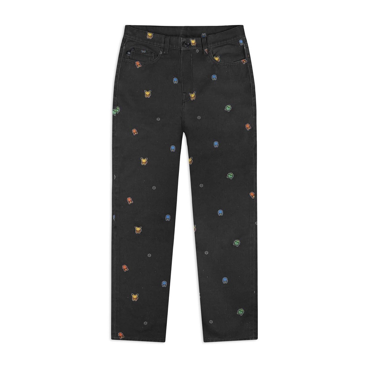 Pokémon × Dolly Noire: Pixel First Partner Pokémon Denim Pants – Adult Size M